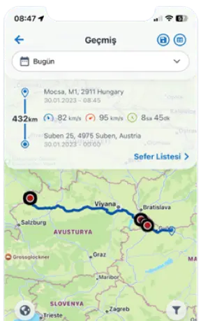 Geçmiş Rota Animasyonu